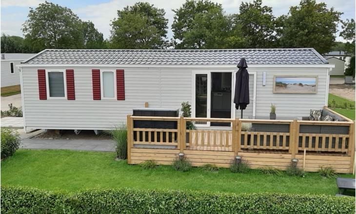 Een chalet op Vakantiepark in de Bongerd in Oostkapelle